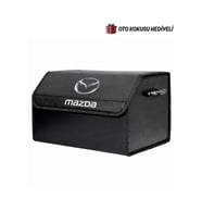 Mazda Marka Logolu Oto Bagaj Organizer Çanta Oto Bagaj Çantası 2 Bölmeli Suni Deri
