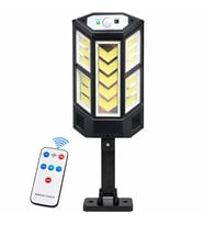 249 LED Solar Aydınlatma Lamba Kumandalı Hareket Sensorlu Dış Mekan Bahçe Teras IP65 Su Geçirmez