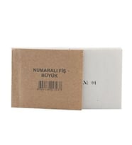 Numaralı Fiş Büyük - 2 adet