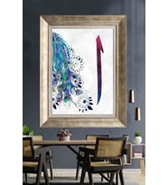 GÜMÜŞ ÇERÇEVELİ PASPARTULU TABLO C558