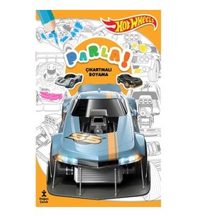 Hot Wheels Parla Çıkartmalı Boyama Kitabı