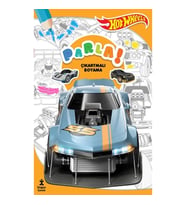 Hot Wheels Parla Çıkartmalı Boyama Kitabı