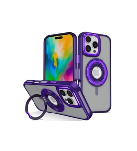 Joko Apple iPhone 16 Pro Banza Magsafe Standlı Kapak - Derin Mor