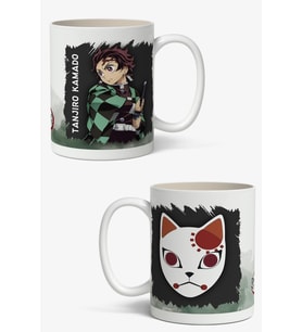 Demon Slayer Tanjiro Kamado Temalı Anime Beyaz Kupa Bardak Sevgiliye Arkadaşa Hediye