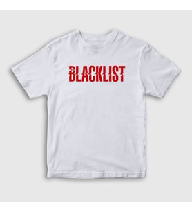 Presmono Unisex Çocuk Beyaz Logo The Blacklist T-Shirt 183451tt (Beyaz)