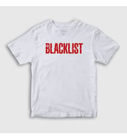 Presmono Unisex Çocuk Beyaz Logo The Blacklist T-Shirt 183451tt (Beyaz)