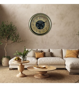 River World Duvar Saati Çarklı 60 cm Nastalgia