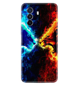 Huawei Nova Y70 Y90 Nova 9 SE  Kılıf Desemli Silikon Red Blue Leon 1714