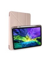 iPad Pro 11 (2024) Uyumlu Standlı Kalemlikli Tablet Kılıfı 5 Kullanım Modu (Gold)