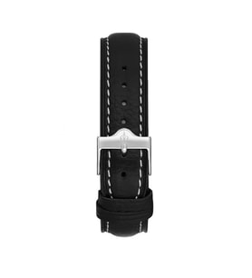22 X 18 MM SİYAH DERİ SAAT KORDONU