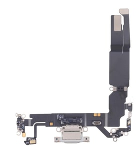 iPhone 17 Şarj Portu Esnek Kablosu (Beyaz)