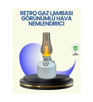 280 ml Tanklı Retro Gaz Lambası Difüzör USB Şarjlı Hava Nemlendirici