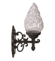 AVONNI BAP-68191-1BSY-M1 Siyah Boyalı Dış Mekan Aydınlatma E27 ABS Akrilik Cam 22x15cm