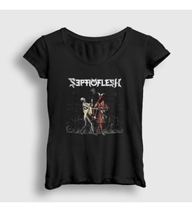 Presmono Kadın Siyah Infernus Septicflesh T-Shirt 172580tt