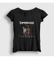 Presmono Kadın Siyah Infernus Septicflesh T-Shirt 172580tt