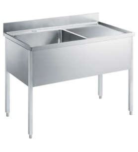 Electrolux Professional Tek Evyeli Tezgah, Evyesi 600x500 Mm, Damlalığı Sağda - 1200 Mm LG1216DXPN