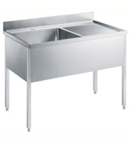 Electrolux Professional Tek Evyeli Tezgah, Evyesi 600x500 Mm, Damlalığı Sağda - 1200 Mm LG1216DXPN