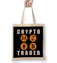 Blockchain Crypto Trader Bitcon Funny Bez Çanta Uzun Saplı