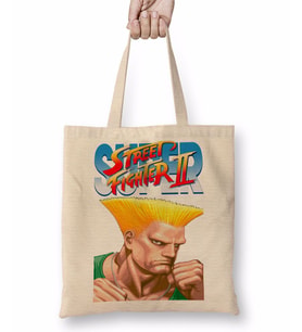 Street Fighter 2 Fei Long Bez Çanta Uzun Saplı