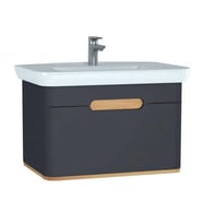 VitrA Sento Lavabo Dolabı 80 cm Tek Çekmeceli Mat Antrasit 60819