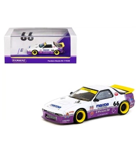 Tarmac 1:64 Pandem Mazda RX-7 FC38 White & Purple T64-066-WP
