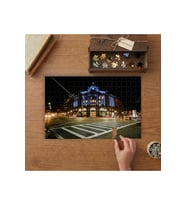 Amerika Boston Şehri Tasarımı 240 parça Ahşap Puzzle Ahşap Kutuda MP04604