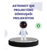 Mey İthalat® Dekoratif Gün Batımı Işığı – Astronot Figürlü