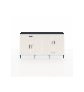 Arges Konsol 5 Raflı 2 Çekmeceli 4 Kapaklı 176x30x99 Antrasit-Aytaşı