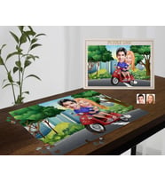 BK Gift Kişiye Özel Sevgililer Karikatürlü 1000 Parça Profesyonel Puzzle-8