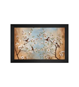 Hayvanlar Temalı Kanvas Tablo 50 x 70 cm Siyah Çerçeve