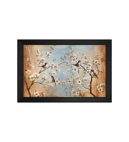 Hayvanlar Temalı Kanvas Tablo 50 x 70 cm Siyah Çerçeve