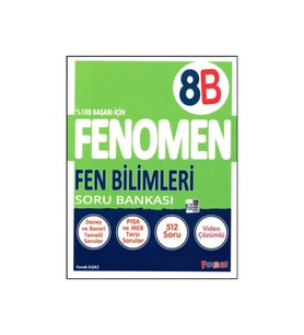 Fenomen Yayıncılık Fenomen Yayınları Fenomen 8. Sınıf Fen Bilimleri Soru Bankası B Serisi (Çok Renkli)