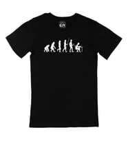 Evolution Human Work Siyah Tişört