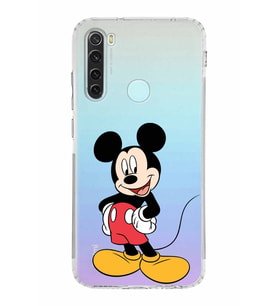 Xiaomi Redmi Note 8  Kamera Korumalı Kapak Mickey Mouse Tasarımlı Şeffaf  Kılıf