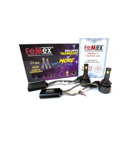 FEMEX HB3 9005 LED XENON LED HEADLİGHT FEMEX SUPER MORE CSP SUPERIOR ETI CHİPSET RADYATÖR SOĞUTMALI