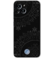 Reeder S23 Pro Max Kılıf HD Desen Baskılı Arka Kapak - Siyah Mandala