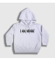 Presmono Unisex Çocuk Beyaz I Am Music Playboi Carti Kapüşonlu Sweatshirt 521839tt (Beyaz)