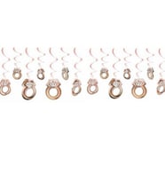 3D Tavan Süs Yüzük Rose Gold 11 Adet