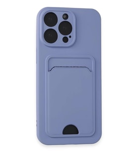 Newface Apple iPhone 14 Pro Max Kılıf Kelvin Kartvizitli Silikon - Lila