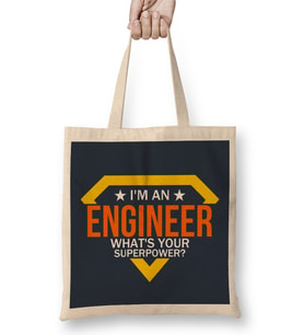 I Am An Engineer 01 Bez Çanta Uzun Saplı