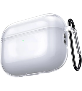 Airpods Pro 3 ile Uyumlu (2025) Şeffaf Cyrstal Clear Ultra Berrak Silikon Kılıf - Alt Üst Ayrı (Airpods Pro 3 2025)