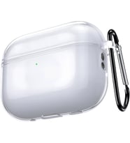 Airpods Pro 3 ile Uyumlu (2025) Şeffaf Cyrstal Clear Ultra Berrak Silikon Kılıf - Alt Üst Ayrı (Airpods Pro 3 2025)