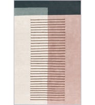 Eliana Home Baskılı, Yıkanabilir Kaymaz Taban Salon Halısı LNA1029 100x150 cm (Pembe)