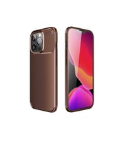 Apple iPhone 13 Pro Max Uyumlu Kılıf Zore Negro Silikon Kapak (Kahverengi)