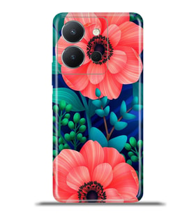 Vivo Y36 Kapak HD Renkli Dizayn Silikon Kılıf - Manolya