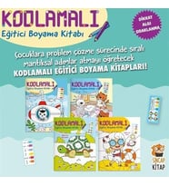 Kodlamalı Eğitici Boyama Kitabı 4-6 Yaş (4 Takım)