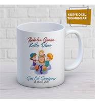 Kişiye Özel İsim Yazılabilir Babakar Günün Kutlu Olsun Kupa Bardak