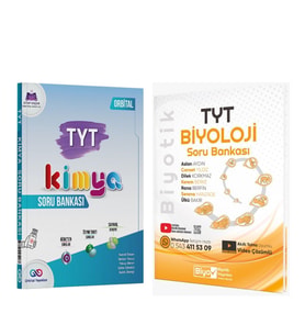 Orbital TYT Kimya ve Biyotik Biyoloji Soru Bankası Seti 2 Kitap