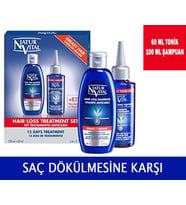 Natur Vital Hair Loss Treatment Tonik 60ml+100ml Şampuan Yağlı