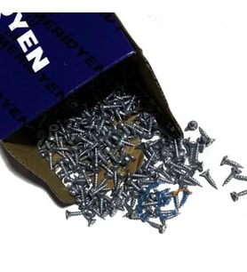 Klips, Menteşe, Ayak, Ağaç, Sunta Vidası - 3x13mm, 100 Adet